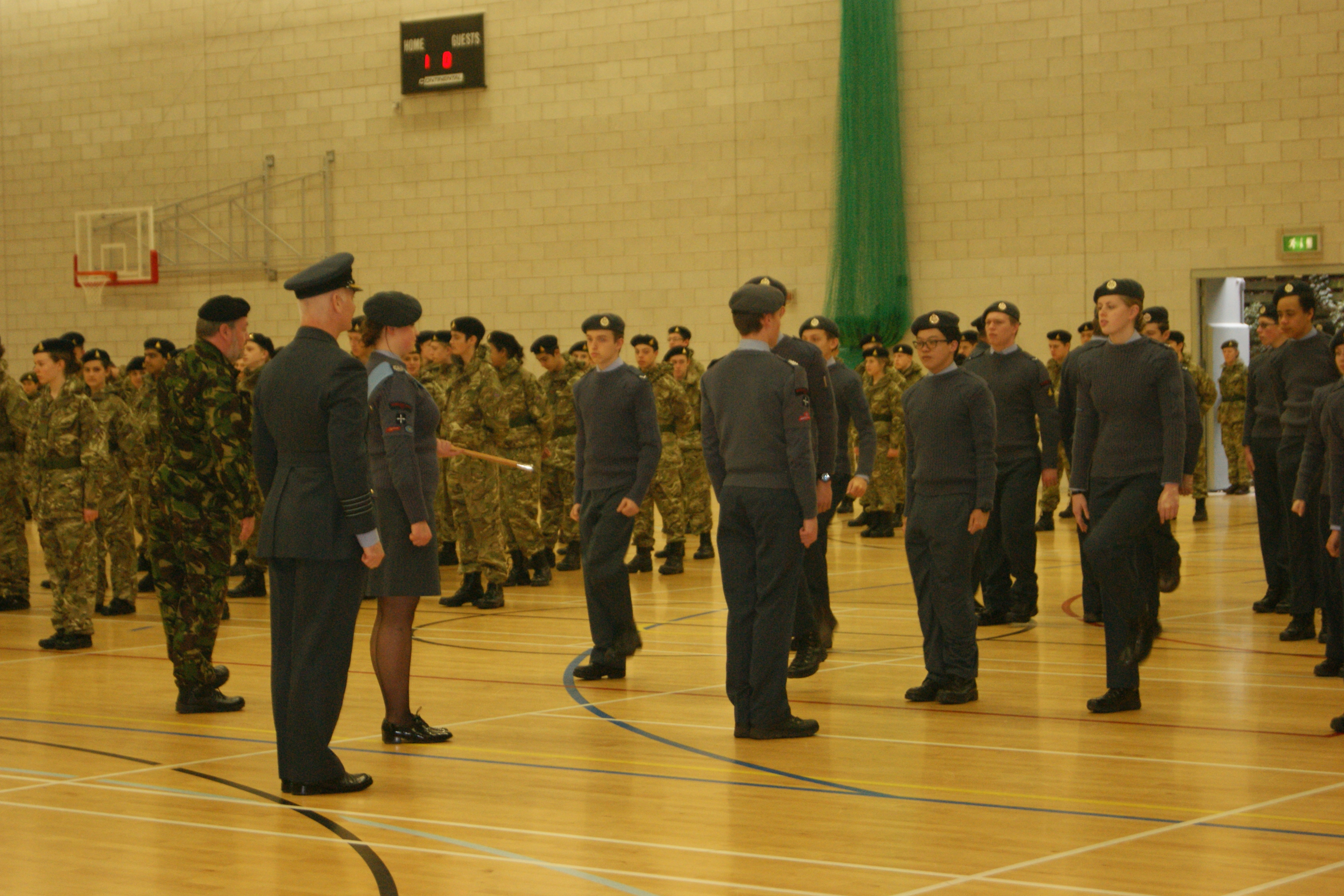 CCF Biennial Inspection with Group Captain Stirrat, 21st March 2016